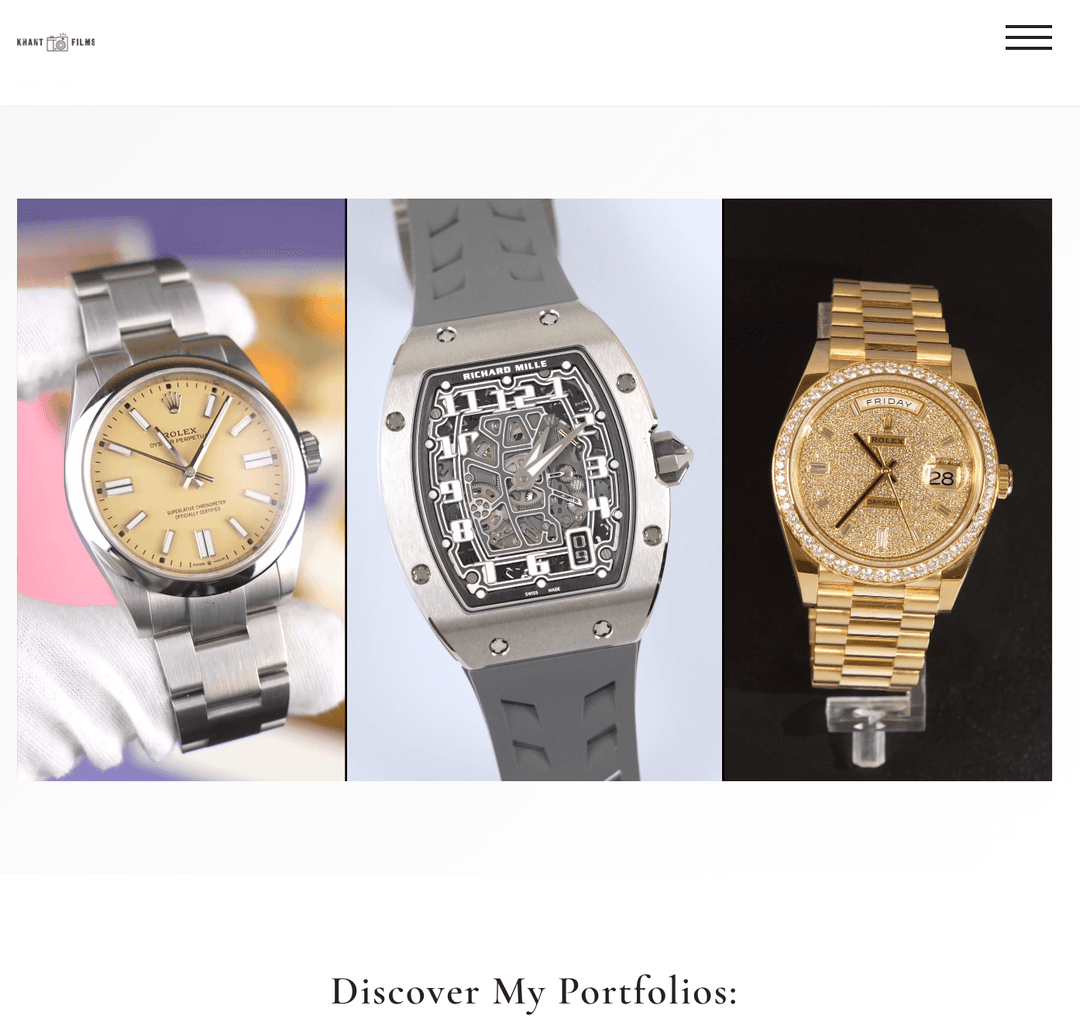 Khant Films Videography Portfolio Website